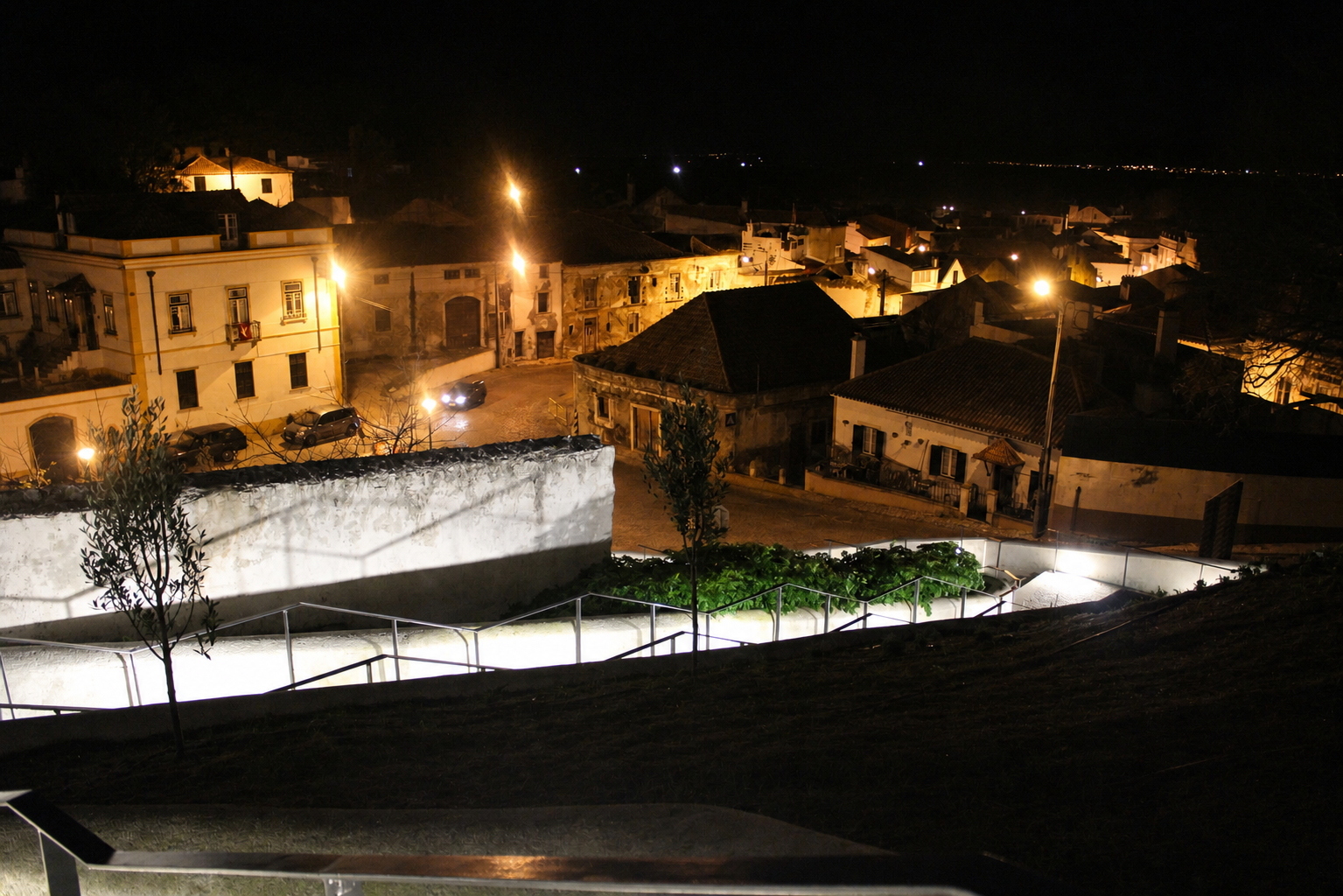 Iluminação paisagística — trabalho da Pedro Ribeiro, Lda.